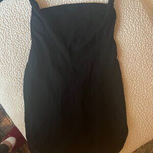 Haute Hippe Cowl Neck Silk Halter Top, Size Small